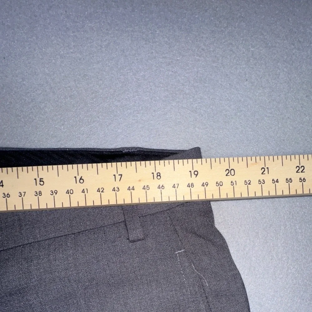 Lauren Ralph Lauren Mens Gray Dress Pants Flat Front Trousers 38W x 29L